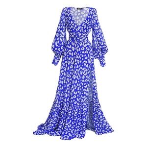 Hanifa “Alia” Blue Maxi dress Size XL